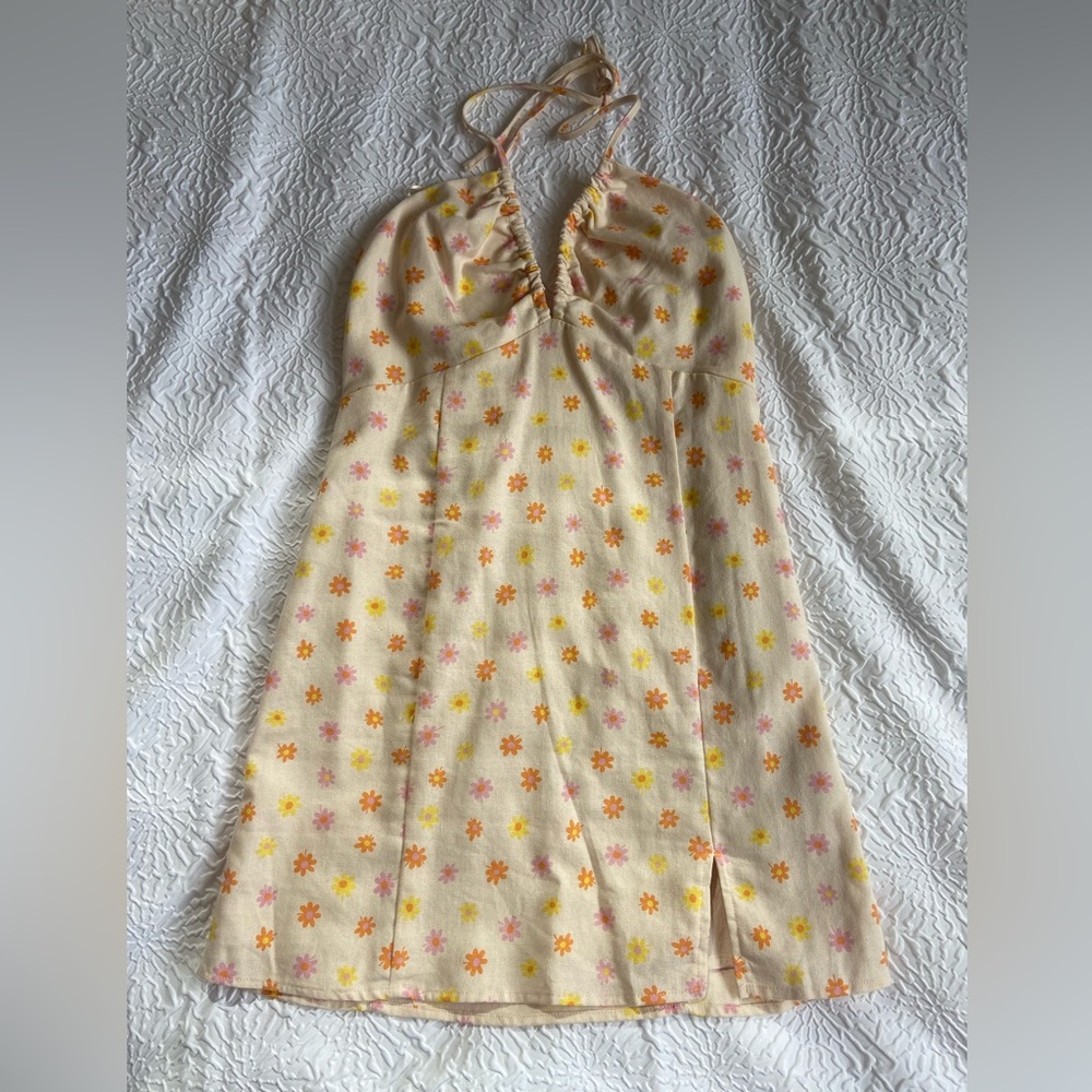 Elodie floral print halter top dress